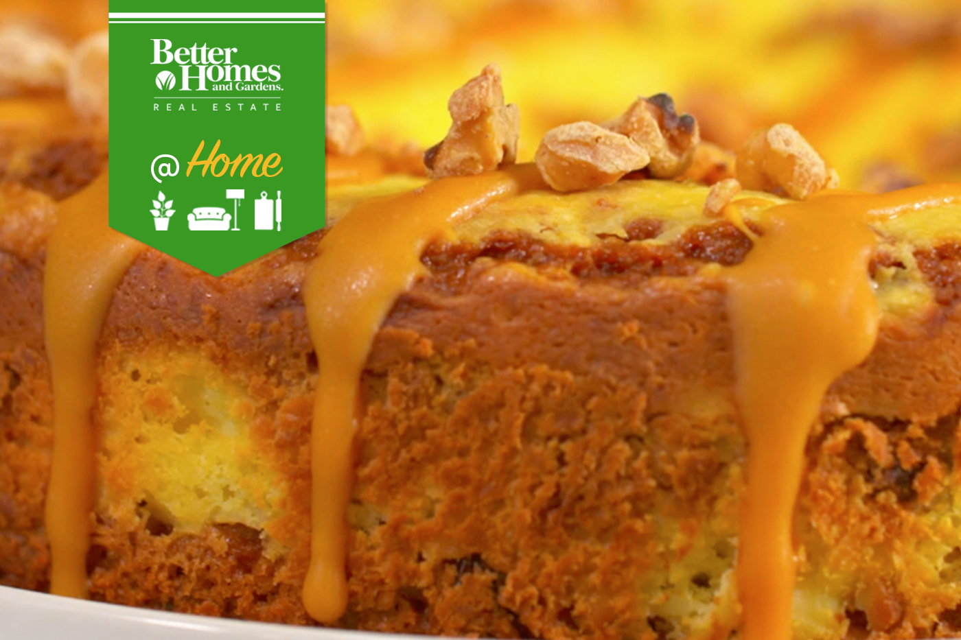 Decadent Carrot Cheesecake with Butterscotch Maple Glaze - bhgrelife.com